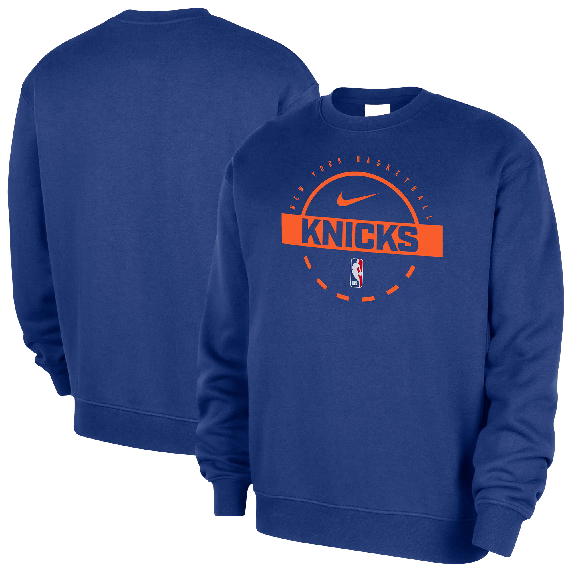 New York Knicks Nike 2025/26 Authentic Practice Club Sweatshirt – Blue New York Knicks Nike 2025/26 Authentic Practice Club Sweatshirt – Blue