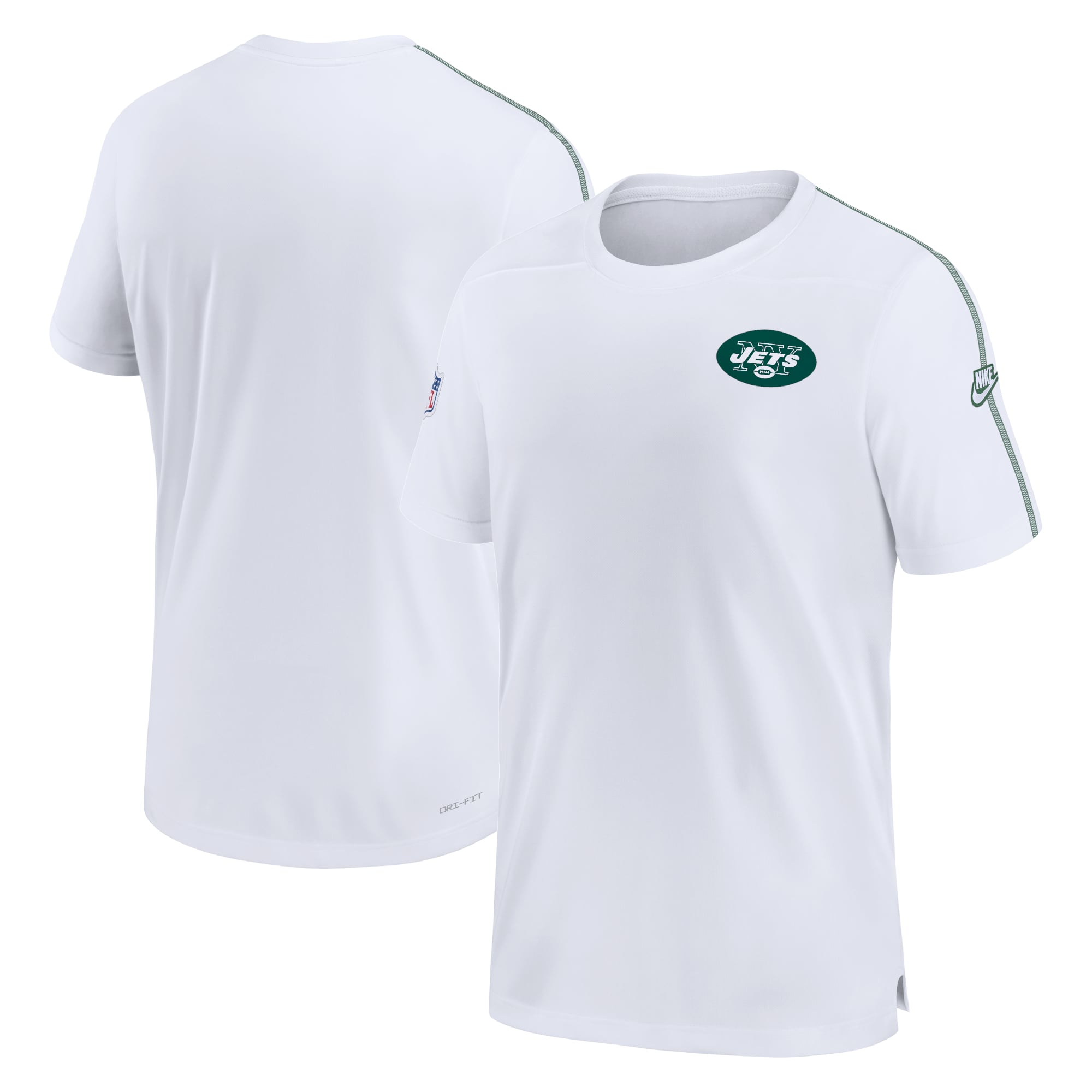 Men’s Nike White New York Jets Sideline Alternate Logo Coach Performance Top Men’s Nike White New York Jets Sideline Alternate Logo Coach Performance Top