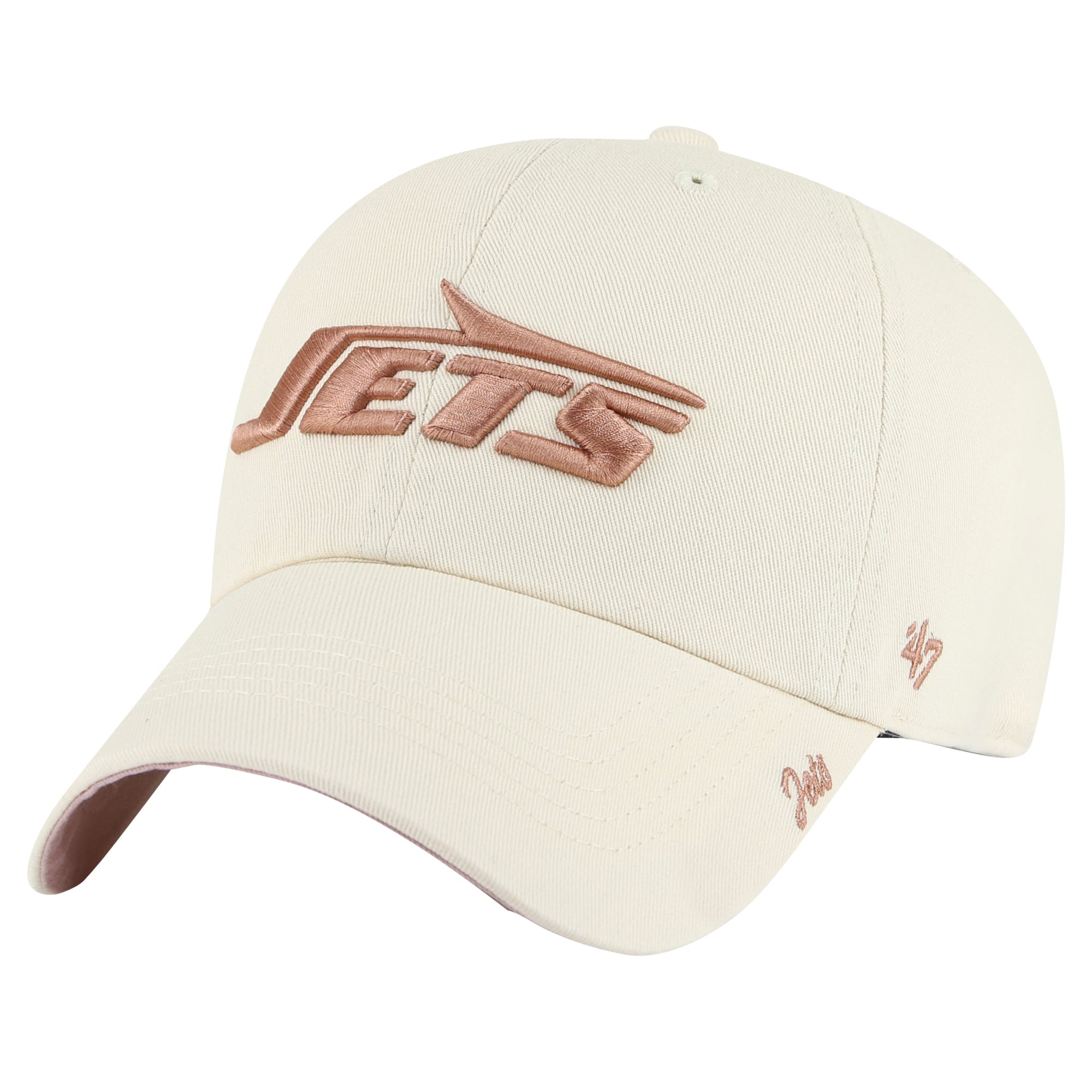 Women’s ’47 Natural New York Jets Ballpark Cheer Clean Up Adjustable Hat Women’s ’47 Natural New York Jets Ballpark Cheer Clean Up Adjustable Hat