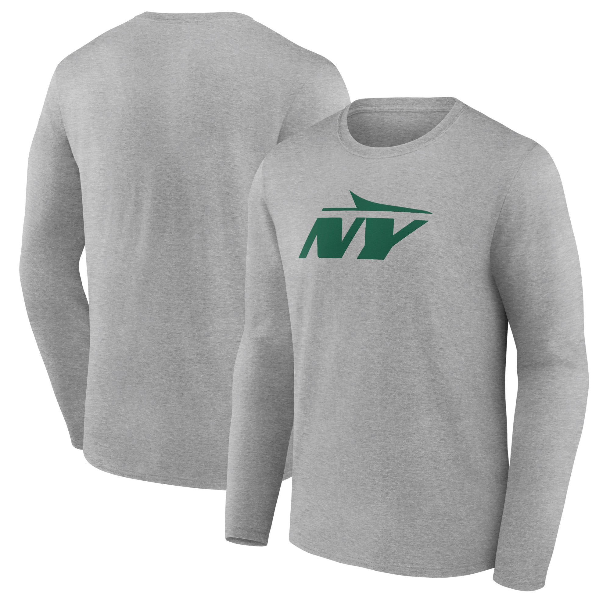 Men’s Gray New York Jets Secondary Logo Long Sleeve T-Shirt Men’s Gray New York Jets Secondary Logo Long Sleeve T-Shirt
